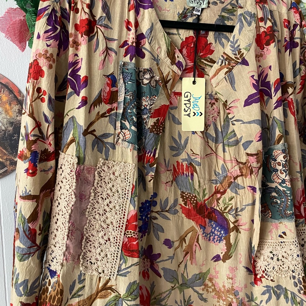 Floral Women's Cardigan - Picture 4 of 4